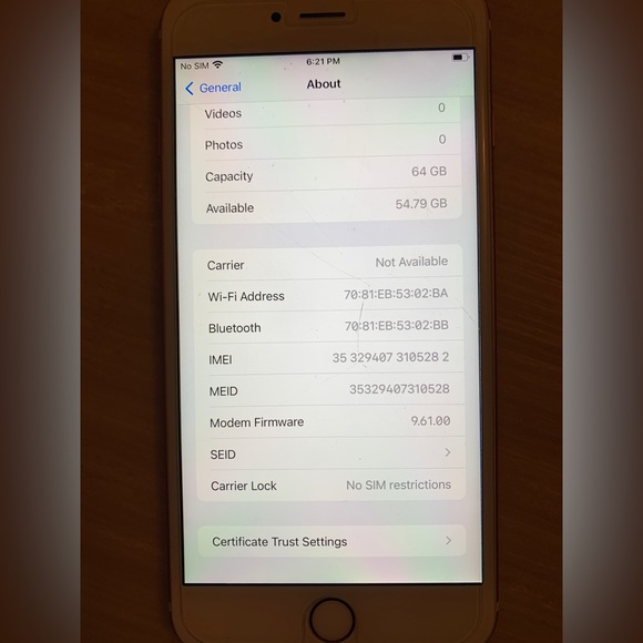 iPhone 6s Plus 64gb unlocked rose gold - Picture 4 of 6